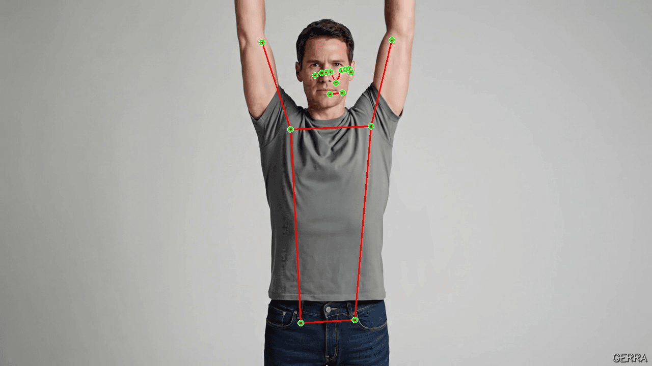 First-Person Activity, a generated frame with the estimated body pose drawn over it