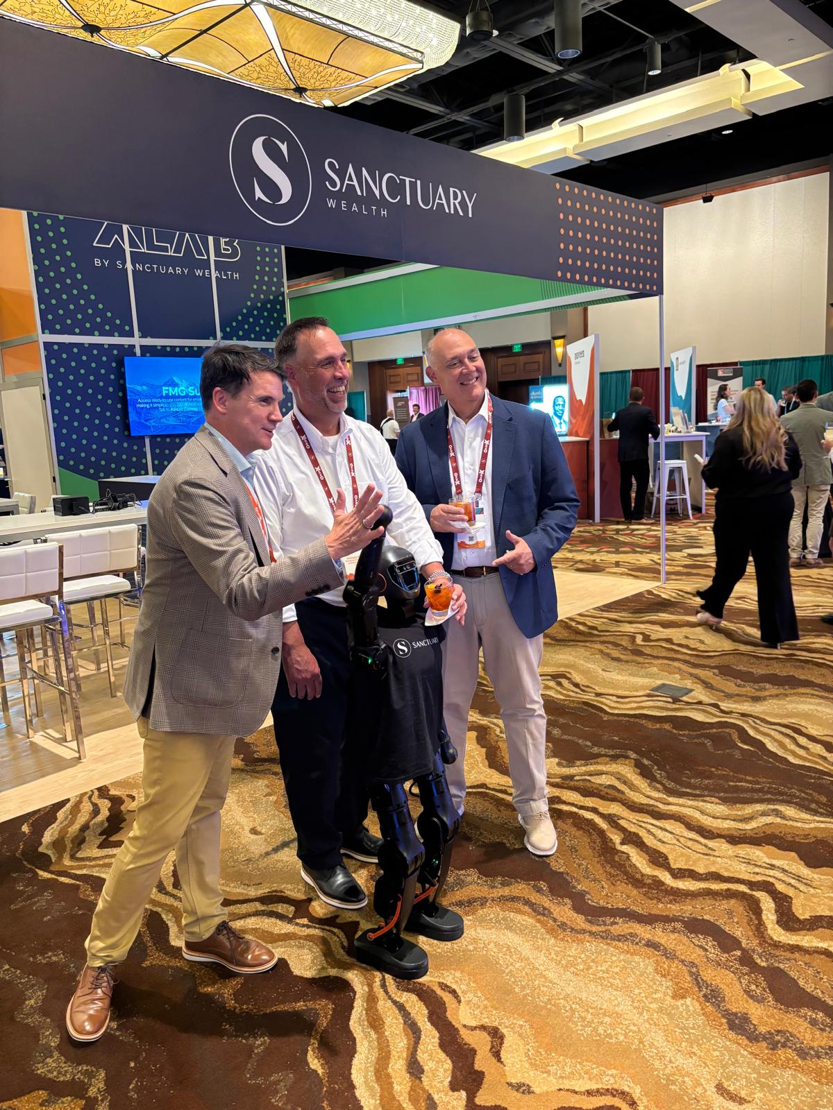 Sanctuary team with humanoid at Oasis 2025